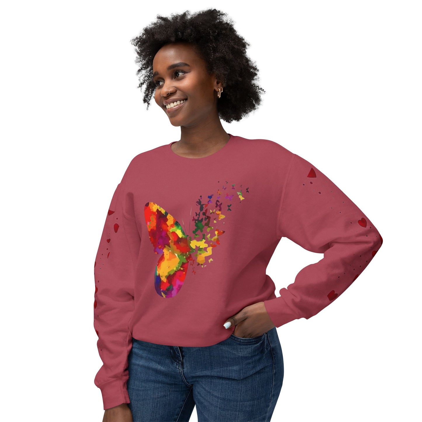 Unisex Lightweight Crewneck Sweatshirt hanorace