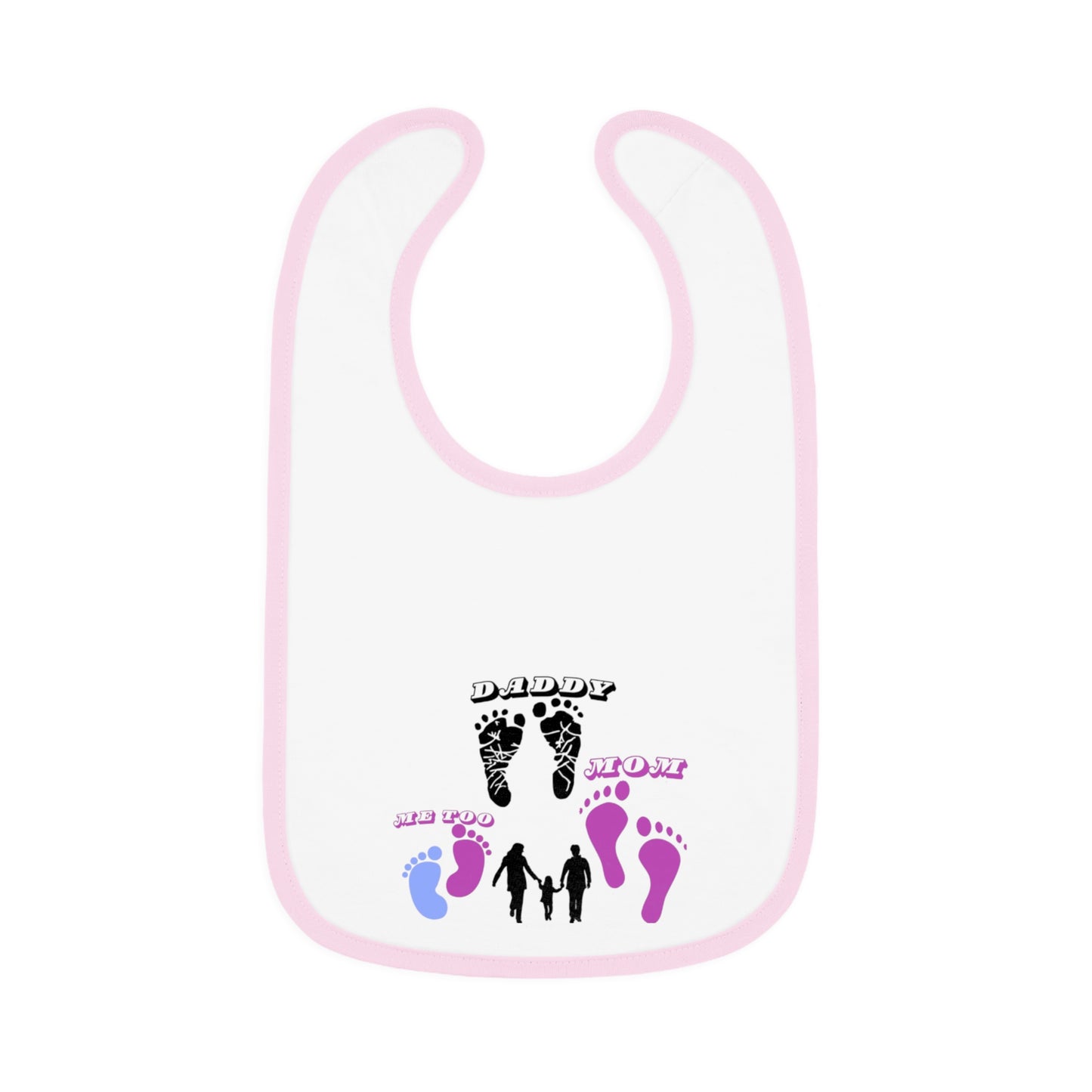 Baby Contrast Trim Jersey Bib