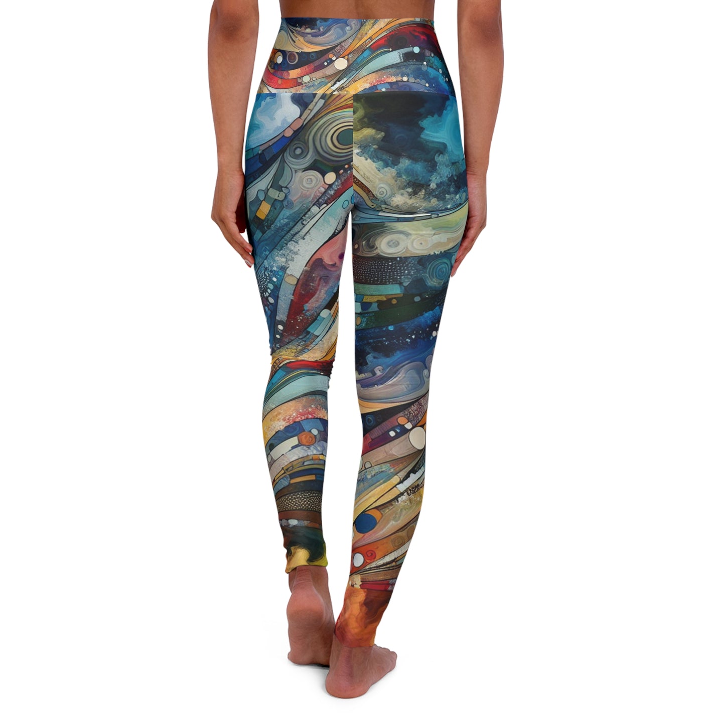 High Waisted Yoga Leggings (AOP)