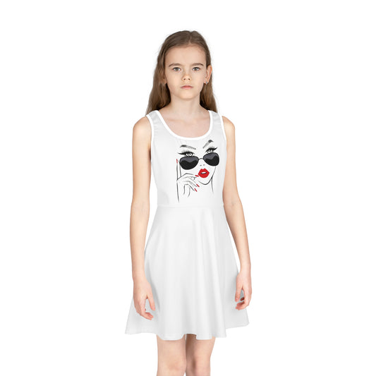 Girls' Sleeveless Sundress (AOP)