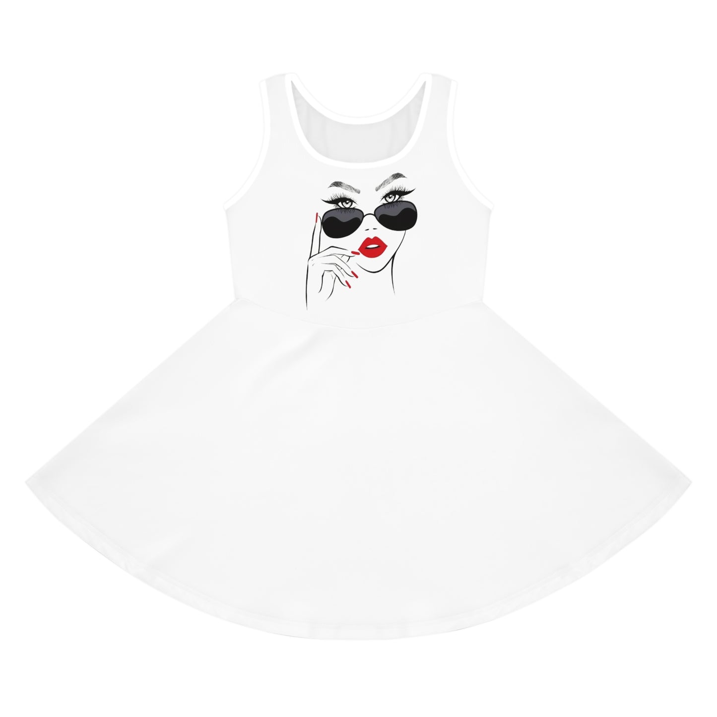 Girls' Sleeveless Sundress (AOP)