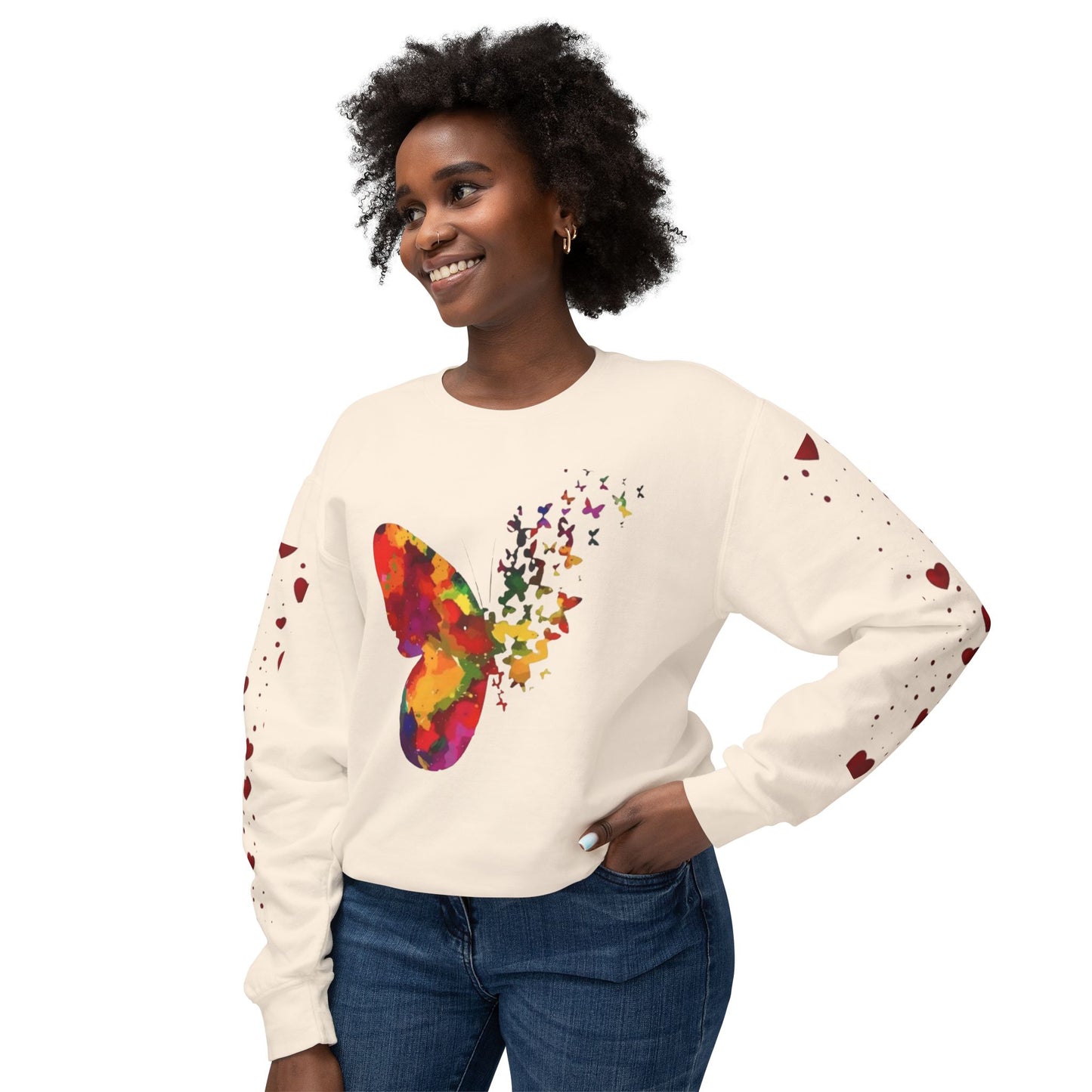 Unisex Lightweight Crewneck Sweatshirt hanorace