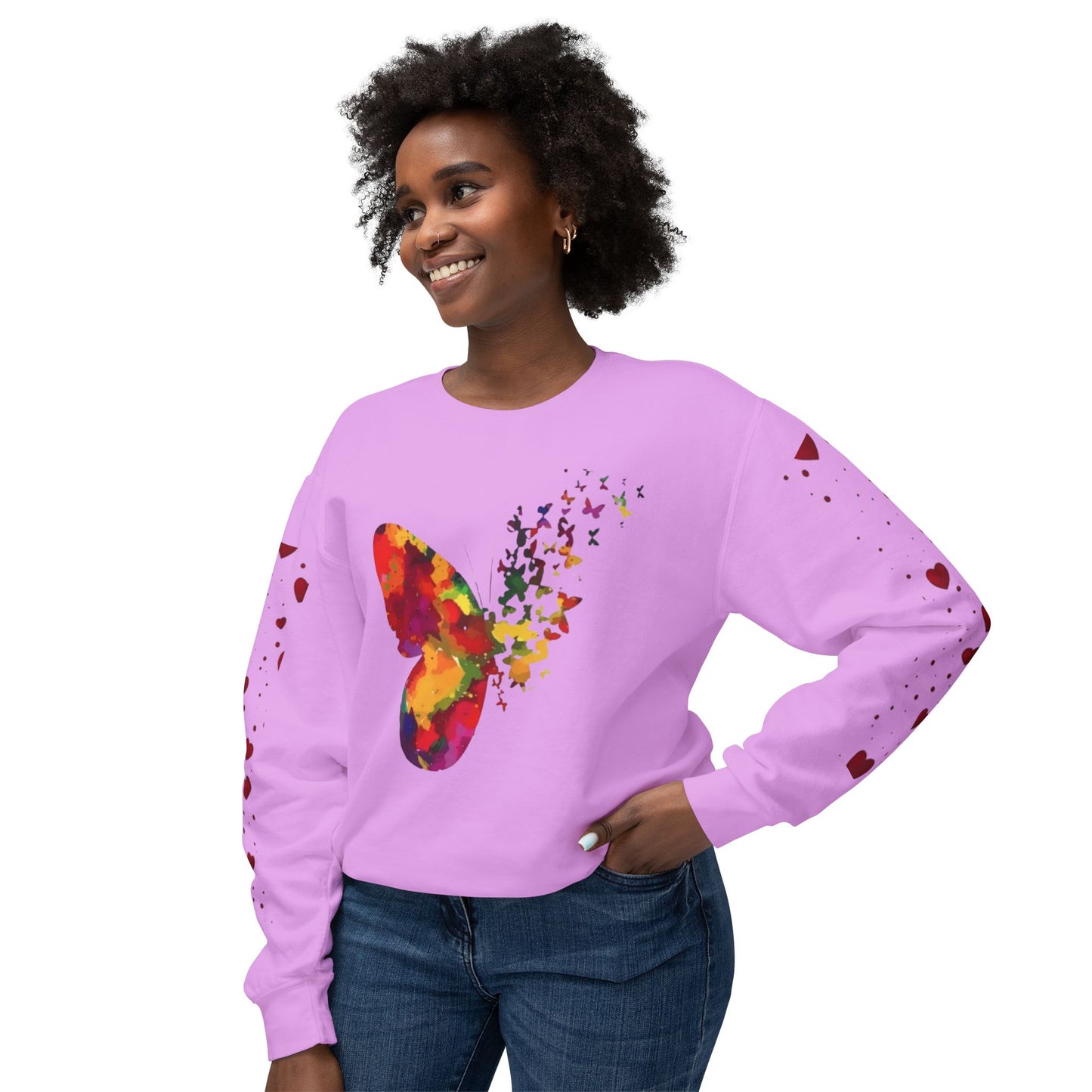 Unisex Lightweight Crewneck Sweatshirt hanorace