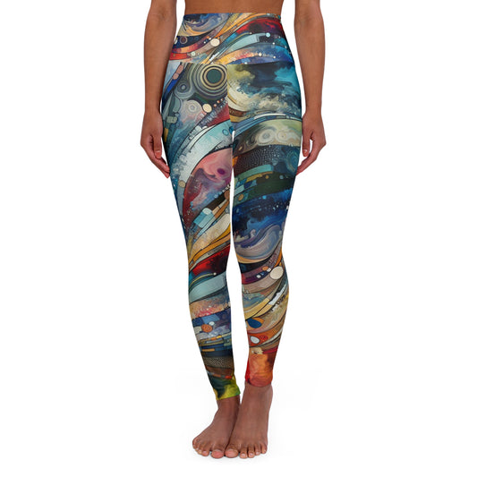 High Waisted Yoga Leggings (AOP)